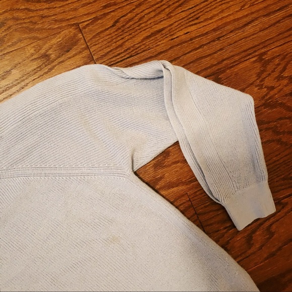 Club Monaco sky blue cold shoulder sweater - Picture 4 of 9